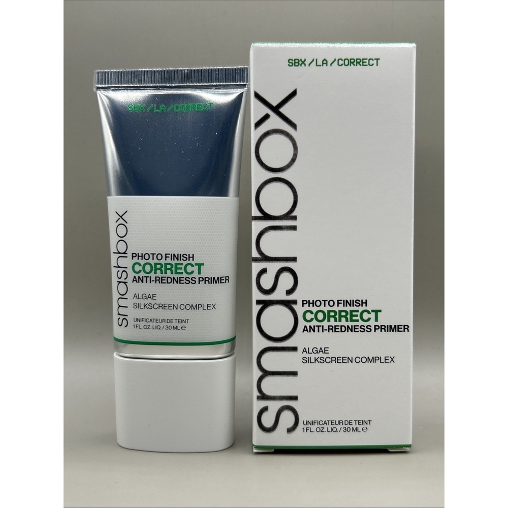 Smashbox Photo Finish Correct Anti Redness Primer 1oz/30ml Algae Complex NEW